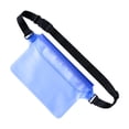 thumbnail image 1 of Riñonera impermeable, bolsa para teléfono, duradera, práctica, con correa ajustable, portátil Azul, 1 of 9
