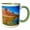 Green/White, variant on 3drose, Sandy Beach River Access. Colorado River. Moab, Ut, 11oz Mug