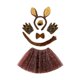 thumbnail image 1 of Conjunto orejas y cola larga animal para disfraces Halloween. Accesorios para juegos rol. Regalos Halloween. Juego de 6 piezas para adultos, 1 of 8