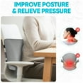 thumbnail image 6 of FORTEM Lumbar Support Cushion, Back Support For Office Chair and Car Seat, Back Rest for Gaming Chair, Memory Foam Pillow, Desk Chair Cushion, Breathable & Washable Cover, Adjustable Straps, 6 of 9
