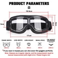thumbnail image 5 of Gafas para casco de motocicleta a prueba de viento, gafas protectoras de seguridad de cuero antideslumbrantes para Motocross, gafas Steampunk para campo traviesa, fáciles de llevar, 5 of 5