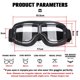 thumbnail image 5 of Gafas para casco de motocicleta a prueba de viento, gafas protectoras de seguridad de cuero antideslumbrantes para Motocross, gafas Steampunk para campo traviesa, fáciles de llevar, 5 of 5