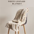 thumbnail image 7 of 60-Inch Comfortable White Leopard Print Blanket – Double-Layer Soft and Warm Throw for Sofa or Bed, Cozy Winter Blanket, 7 of 7