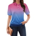 thumbnail image 5 of Yubnlvae 2025 Women's Trendy Summer Collared Blouses - Short Sleeve, Wrinkle-Resistant, Lightweight for Vacation & Office Casual Blue L, 5 of 7