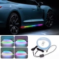 thumbnail image 2 of Led Tiras de Luz,Fantástico Color de la Puerta Del Coche Led Corriendo Luz Lateral Falda Tira de Luz,Usb No Destructivo Decorativo con Control de App,Luces Led para Coche, 2 of 9