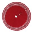 thumbnail image 2 of Falda de árbol de Navidad grande, decoración, alfombra base, alfombra de piso de Navidad de 122 cm Rojo, 2 of 7