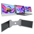 thumbnail image 4 of Écran Double Rallonge, 15 Pouces Double Moniteur Type C Léger Portable avec Support Rétractable pour PC pour Ordinateurs Portables pour Téléphone Mobile Gris Spatial, 4 of 8