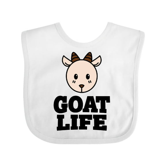 Inktastic Goat Life Boys or Girls Baby Bib