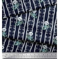 thumbnail image 3 of Soimoi Blue Moss Georgette Fabric Bamboo Panda Jungle Print Fabric by the Yard 42 Inch Wide, 3 of 3
