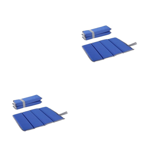 Colchoneta de camping Greeniant 4 pliegues Azul 2piezas