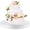 White, variant on Cake Stand 16 Inch Round Metal Cupcake Dessert Wedding Cake Stand Cookies Display Holder Fruit Serving Tray for Table Wedding Birthday Anniversary Party(Gold)