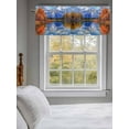 thumbnail image 3 of Blue Mountain Curtain Valances for Windows, Modern Art Yellow Forest Lake Kitchen Valance Window Treatment, Light Filtering Block Curtains for Bathroom/Bedroom/Living Room 42'' x 18'', 3 of 9