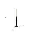 thumbnail image 5 of HomeRoots 608431 13 in. Black Metal Abstract Tabletop Candle Holder, 5 of 5