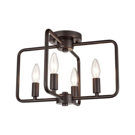 

4 Light Flush Mount-Oil Rubbed Bronze Finish Bailey Street Home 227-Bel-4546434