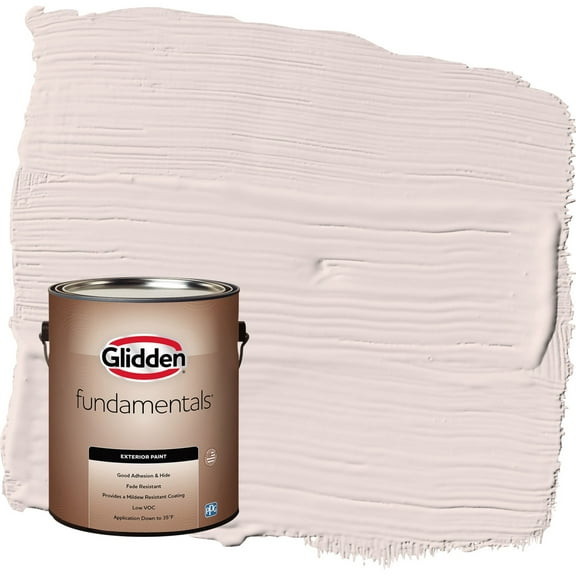 Glidden Fundamentals Sea Anemone / Pink Flat Exterior Paint, 1 Gallon