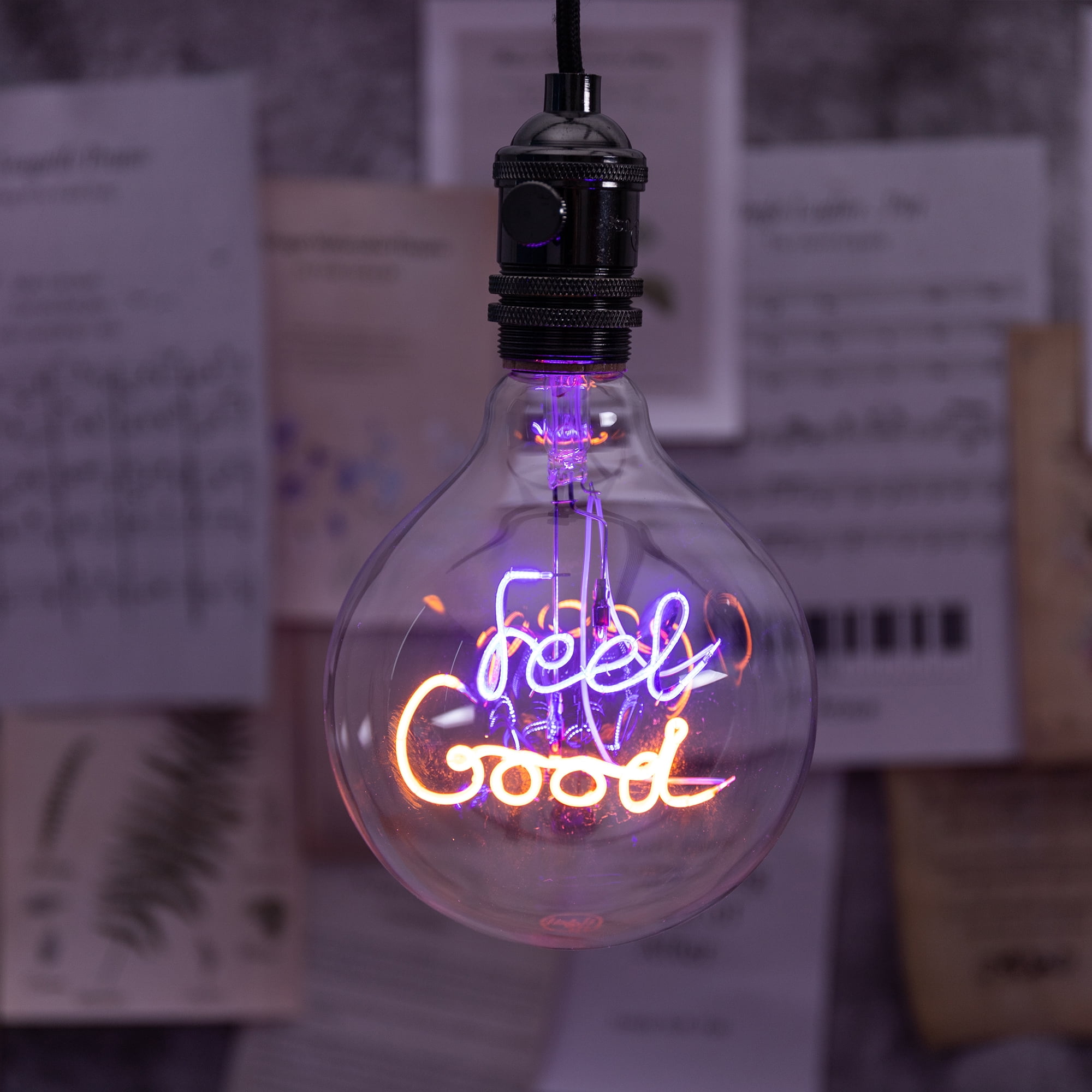 Decorative Light Bulb, Feel Good LED Filament G125 Globe LED Bulb