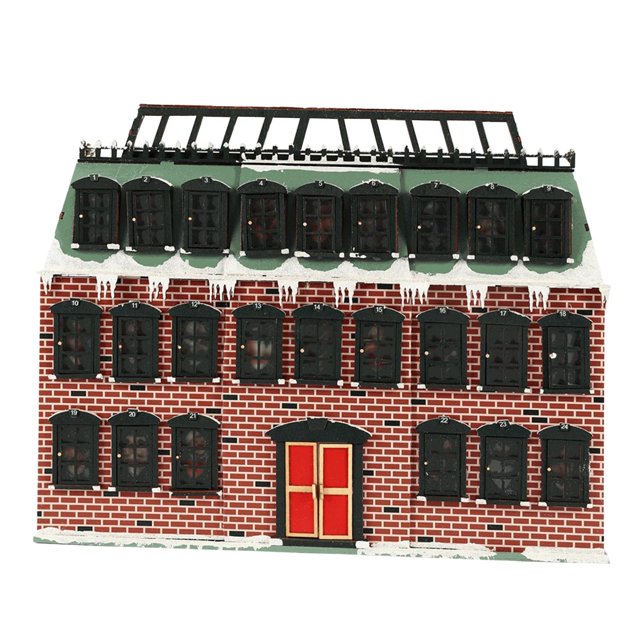 s Decoraciones Navideñas de Madera de Iglesia Se Iluminan para El Adorno de Regalos Zulema Casa de miniaturas