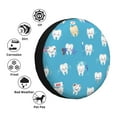 thumbnail image 5 of Bingfone Cute Healthy Teeth Spare Tire Cover Weatherproof Universal Wheel Protectors For Rv Camper Travel Trailer Suv Truck 17 Inch, 5 of 9