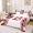 White Red B, variant on Feelyou Retro Baseball Monogrammed Twin Sheets for Boys, American Stars and Stripes Bedding, 3 Pieces, 1 Flat Sheet, 1 Fitted Sheet and 1 Pillowcase