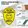Faittoo Smile You're On Camera Sign, Video Surveillance Signs Outdoor ...