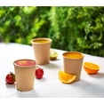 thumbnail image 5 of GUSTO 8 oz Kraft Paper Cups Disposable Coffee Cups Unbleached, 300-Pack, 5 of 8