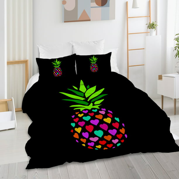 Blessliving Pineapple Bedding Comforter, Pineapple Twin Xl Bedding Dorm