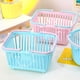 thumbnail image 5 of Naiovety Organice con estilo Cesta de almacenamiento elegante para varios artículos pequeños y artículos de papelería con gran capacidad Almacenamiento y organización del hogar bebe azul cuadrado, 5 of 6