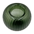 thumbnail image 4 of Bergamo Art 9" Wide Decorative Handmade Green Round Pumpkin Glass Vase, 4 of 6