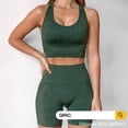 thumbnail image 2 of QRIC Women Racerback Sports Bras High Impact Wireless Workout Gym Activewear Bra Hollow Out Style Crop Tops, 2 of 6
