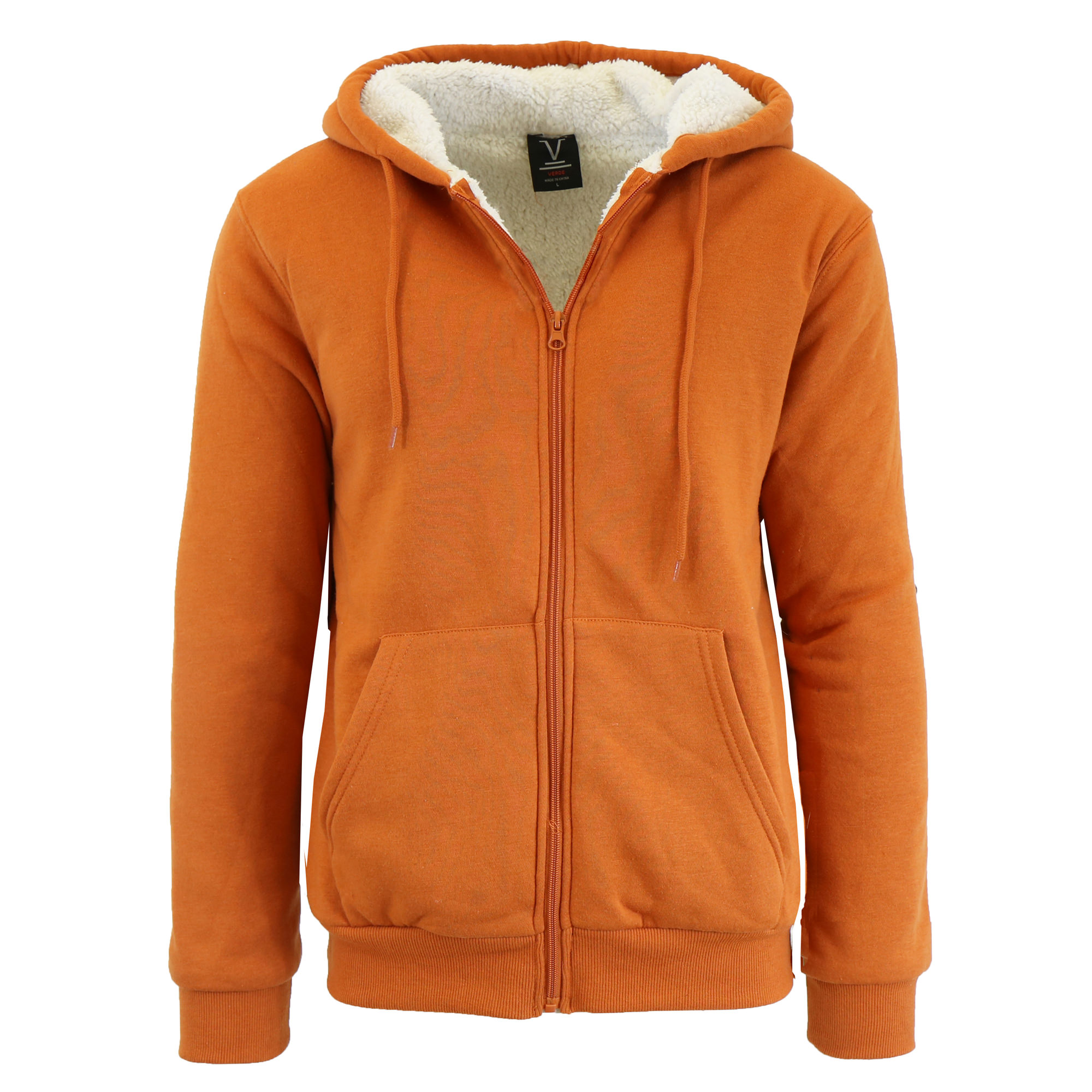sherpa lined zip up hoodie mens