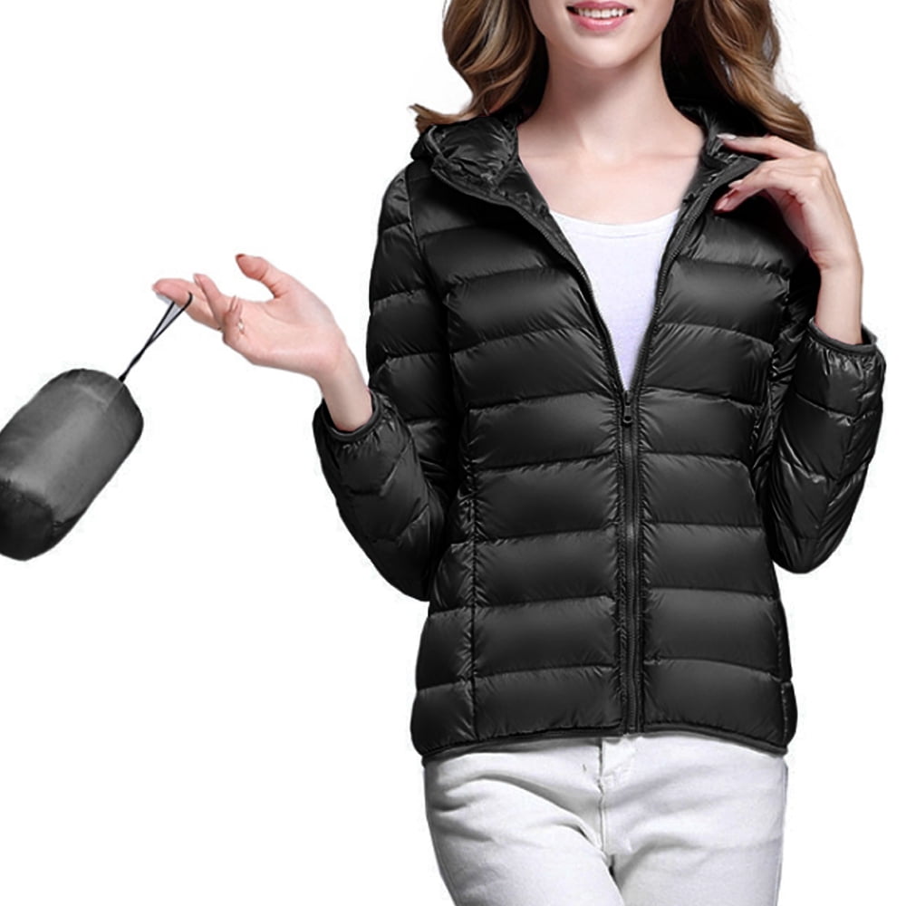Water-Resistant Hooded Puffer Jacket 