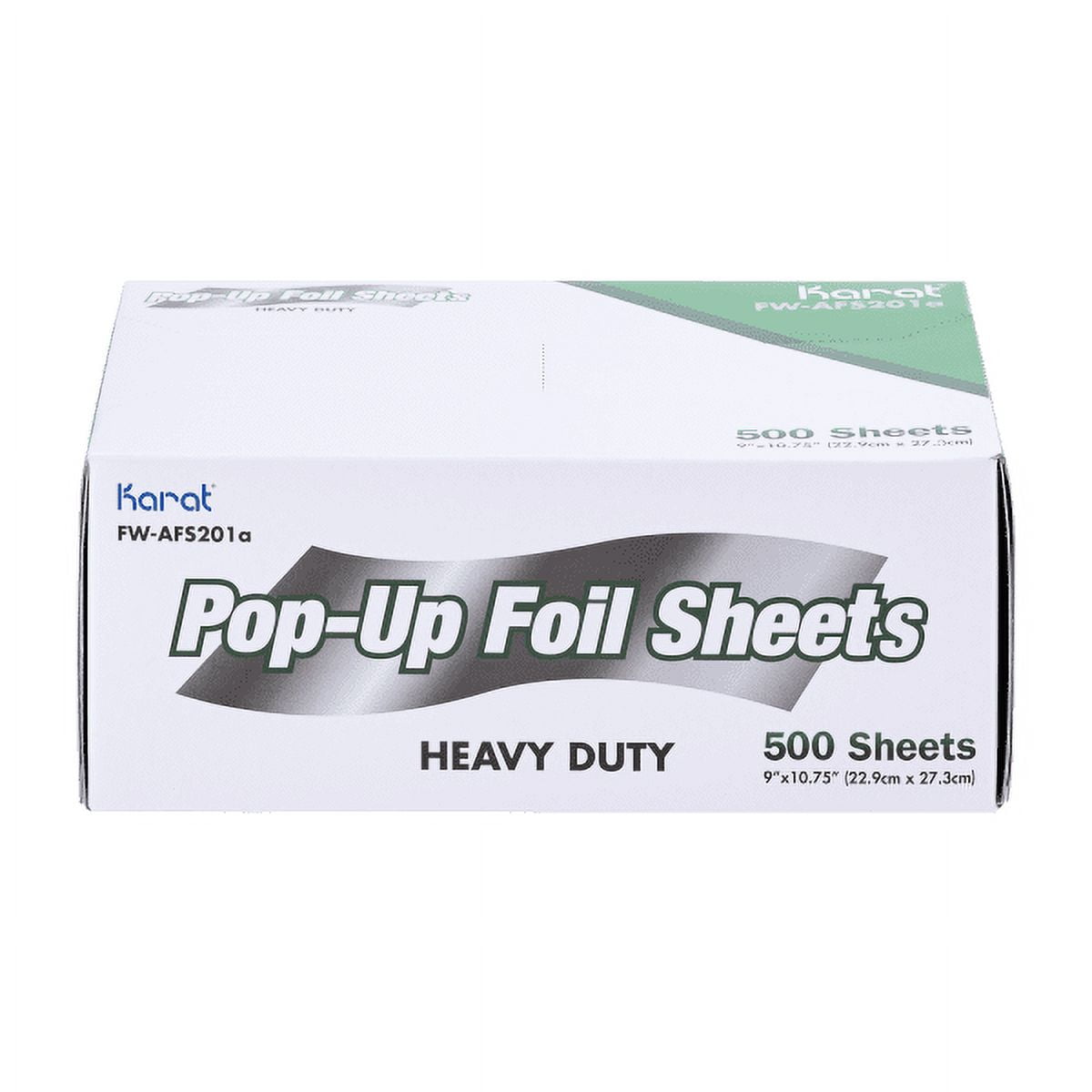 Karat Pop-up Heavy-Duty Aluminum Foil Sheets - 3,000 Sheets (500 x 6) - 10.75" x 9"