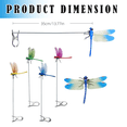 thumbnail image 2 of Dragonfly Clip Bug Repellent, Outdoor Dragonfly Rod Clip, 3D Artificial Fake Dragon Fly Clips, Multicolor Waterproof Dragonfly Hat Clips for Garden Stakes Decor（5Pcs-Red）, 2 of 6