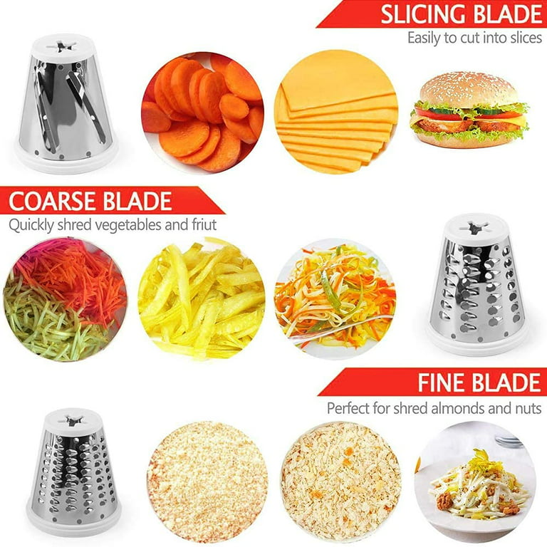 Slicer Shredder Attachments for Kitchenaid Mixer, Slicer Accessories to  Quickly Slice Vegetables for Salads,Potatoes,Cucumbers,Casseroles White