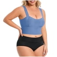 thumbnail image 5 of SPZTSX Plus Size Support Wireless Bras for Women Longline Wide Strap Breathable Comfort Seamless Everyday Sports Underwear, 5 of 8