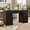 Black, variant on Aphthongs 58" W Wood Executive Desk, Farmhouse Home Office Desk w/ File Drawer & Charging Station, Rustic Writing Desk Study Table Elegant Computer Desk with Storage, White