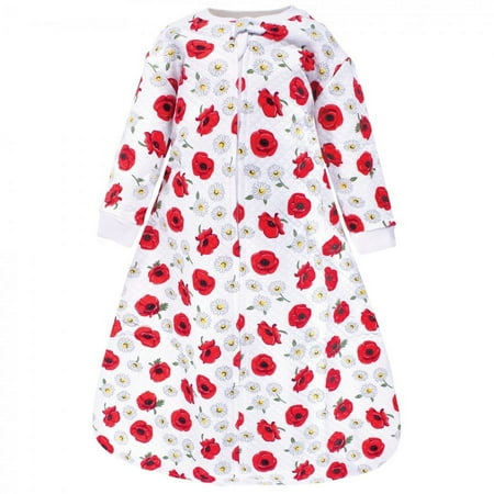 UPC: 0660168182859 | Hudson Baby Infant Girl Premium Quilted Long Sleeve Sleeping Bag and Wearable Blanket Poppy Daisy 18-24 Months