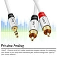 thumbnail image 7 of 10ft 3.5mm to RCA Cable, GearIT Pro Series Premium Gold Plated 10 Feet 3.5mm to RCA Audio Stereo Cable for Headphones, Car Stereo, iPods, iPhones, MP3 Players and more, White, 7 of 7