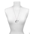 thumbnail image 3 of Delight Jewelry Silvertone Black Telephone Always My Mother Bar Zoe Necklace, 3 of 4