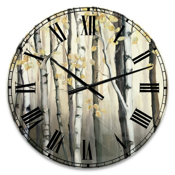 Designart Oversized Multicolor Analog Round Modern Traditional Wall Clocks, CLM31065-C23