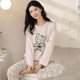 thumbnail image 1 of Pijamas de manga larga para mujer, conjunto de ropa de casa informal de gran tamaño, sección delgada, otoño e invierno, primavera y otoño, nuevo, 1 of 4