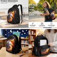 thumbnail image 2 of KUIFORTI Baseball Fire Bookbag and Lunchbox Boys School Bag Pencil Case Kid Backpack Set 4 piece for Elementary Primary Middle School Back to School Essentials Gifts, 2 of 7