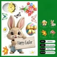 thumbnail image 2 of Easter Stickers For Window Door Stickers Easter Decorations Bunny Stickers With Eggs Decals For Easter Easter Window Clings Decorations For Home Office Classroo Novel Easter Design, 2 of 5