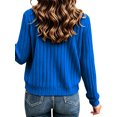 thumbnail image 2 of Vmvidoty Women Lightweight Jacket Long Sleeve Zipper Outerwear Coat Basic Loose Fit Top Travel Blue XL, 2 of 8
