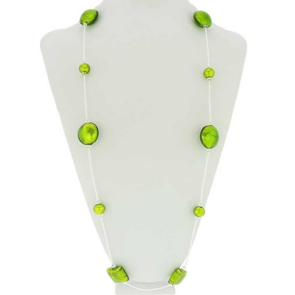 GlassOfVenice Murano Glass Lucia Necklace - Green