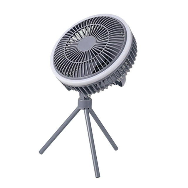 Ventilador para Acampar Zulema con Luz USB Gris