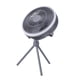 thumbnail image 1 of Ventilador de camping con luces LED, 3 velocidades, portátil, para oficina, hogar y mochileros. Gris, 1 of 9