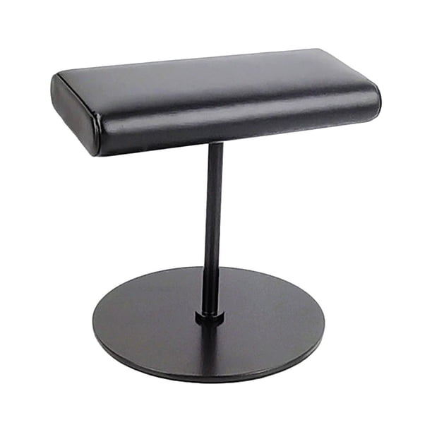Exhibidor de joyas para collares, soporte para joyas con barra en T, soporte para pulseras para el hogar Redondo Negro