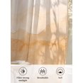 thumbnail image 6 of Sheer Curtains 54 Inch Length 2 Panels Set for Kitchen, Orange Ombre Mountain Semi Sheer Curtains for Windows, Nature Abstract Art Marble Gradient Voile Window Treatments Rod Pocket Curtain, 6 of 7