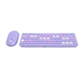thumbnail image 1 of Wireless Keyboard and Mouse Combo, 2.4GHz Wireless 64 Keys Keyboard with Retro Keycap1200dpi Mouse with Receiver, Keyboard Mouse Set, for PC Computer Laptop, 1 of 7